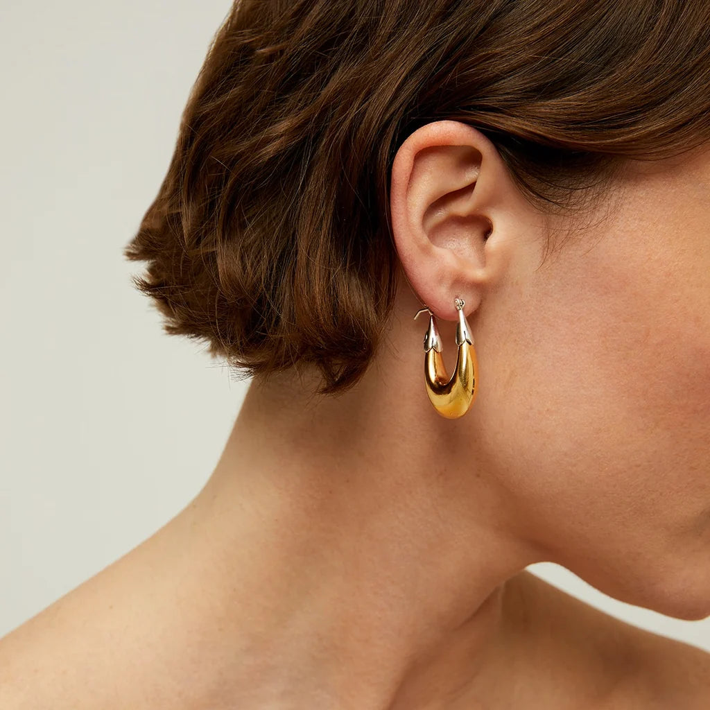 Gas Bijoux Earrings Ecume Small Gold/Silver
