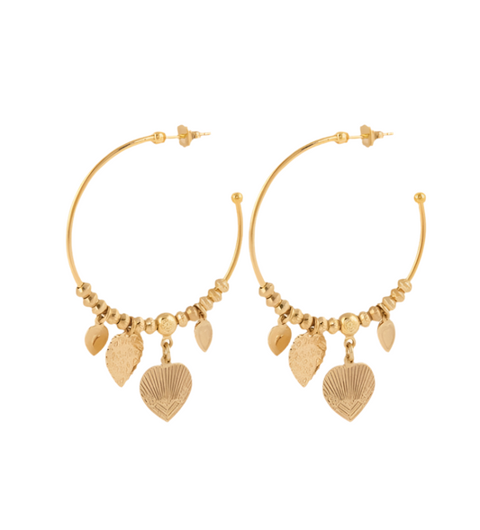 Gas Bijoux Earrings Mini Love hoops Gold