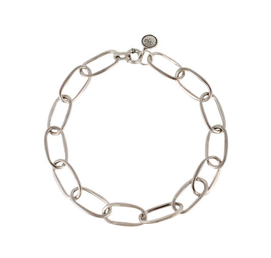Gas Bijoux Necklace Oval Link Silver