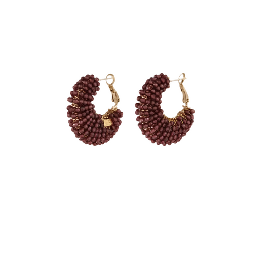 Gas Bijoux Earrings Izzia Amethyst Small