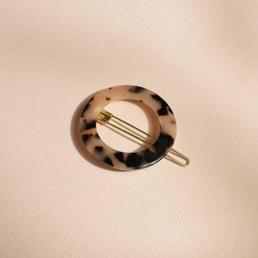 Round Hair Clip Tortoiseshell