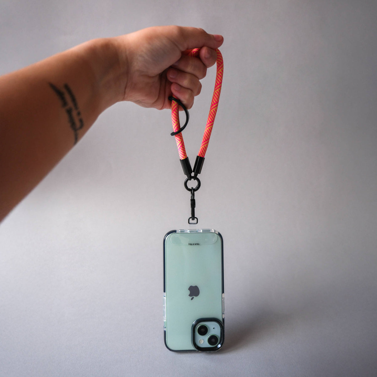 White/Black Rope Wrist Phone Strap