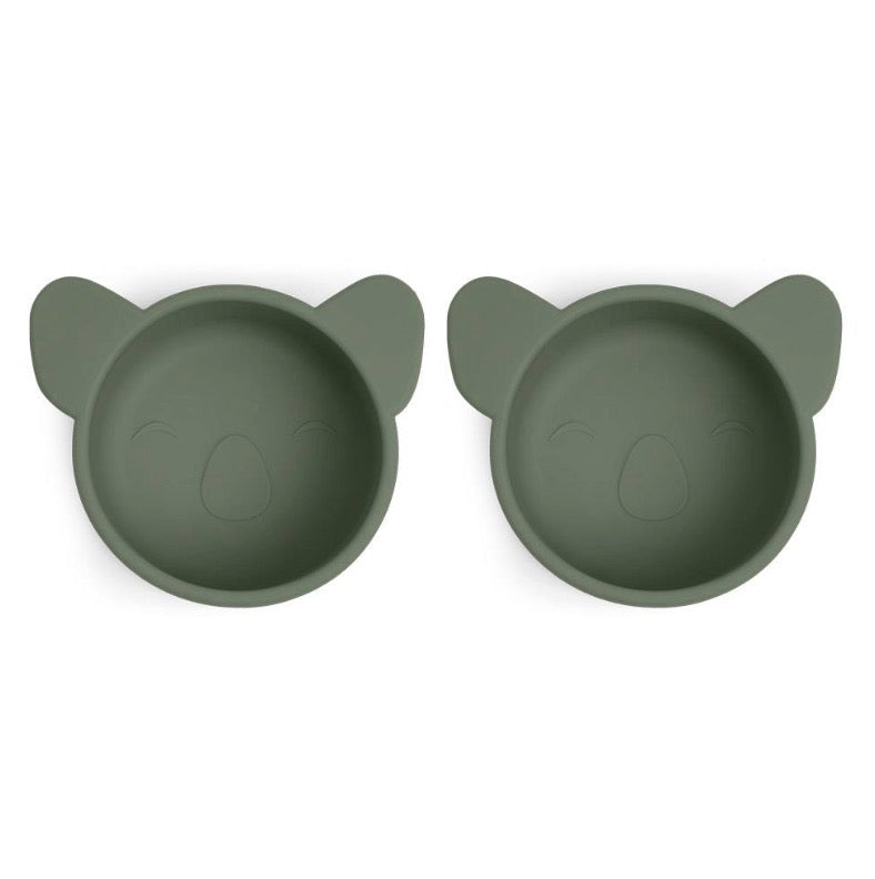 Rosa Silicone Snack Bowl (s/2) Dusty Green