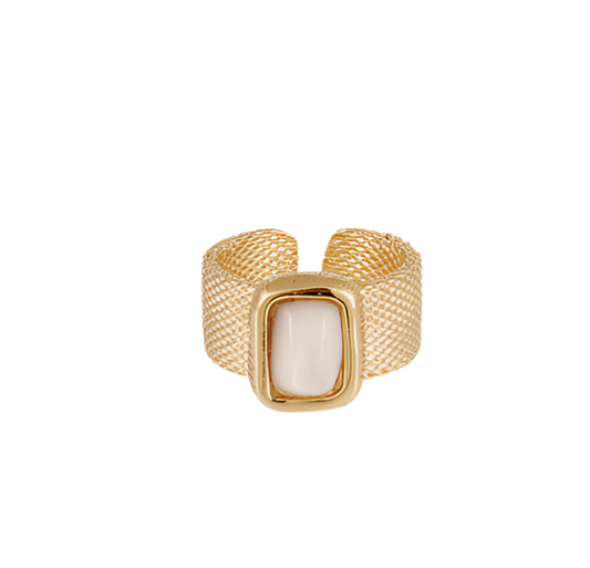 Gas Bijoux Ring Totem Mother of Pearl
