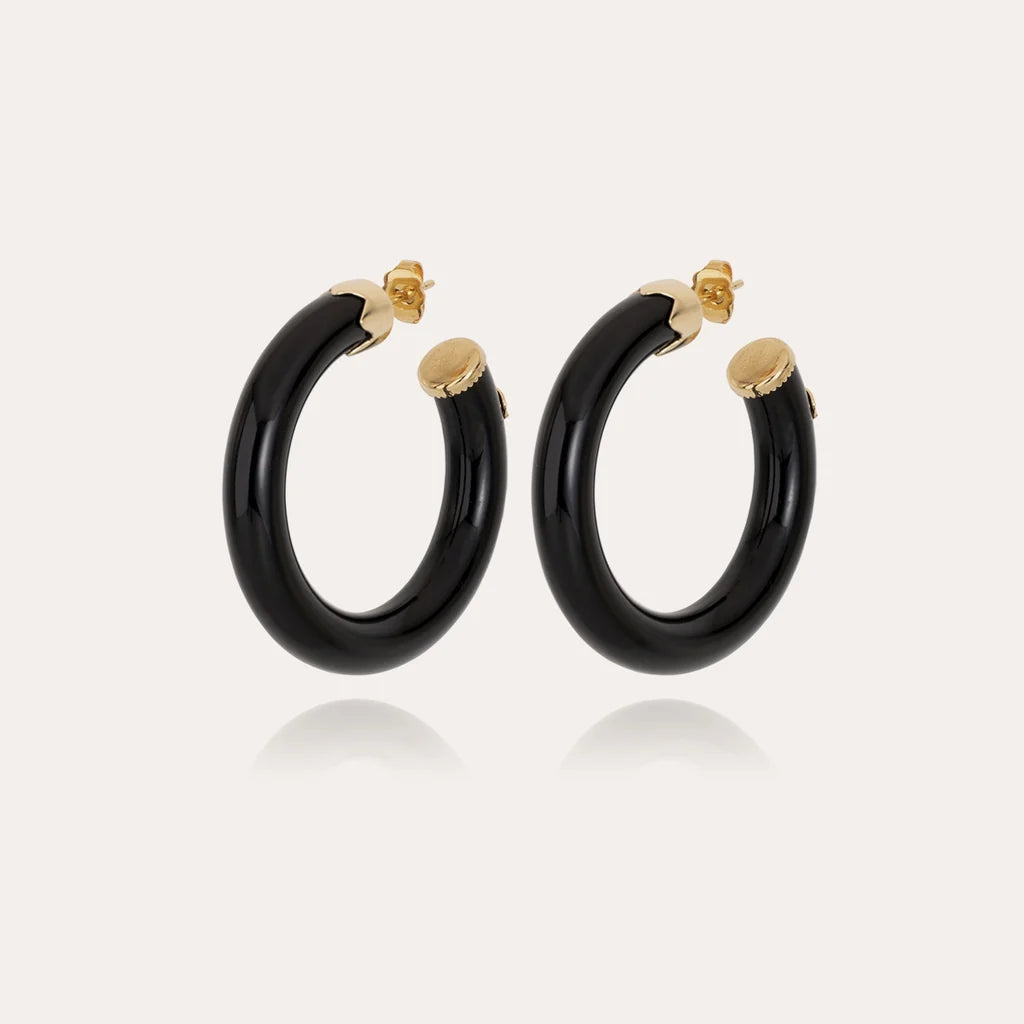 Gas Bijoux Earrings Caftan Black