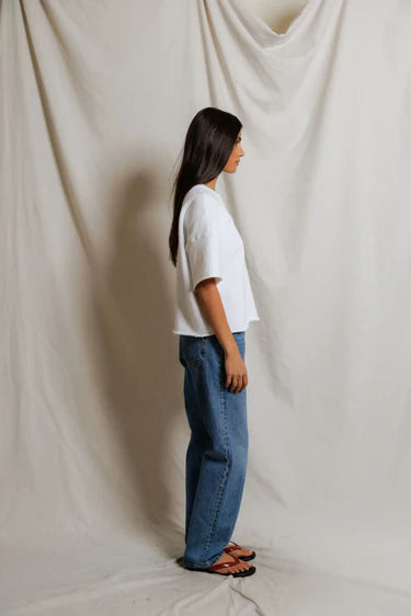 PWT Ezra Short Sleeve Sweatshirt White