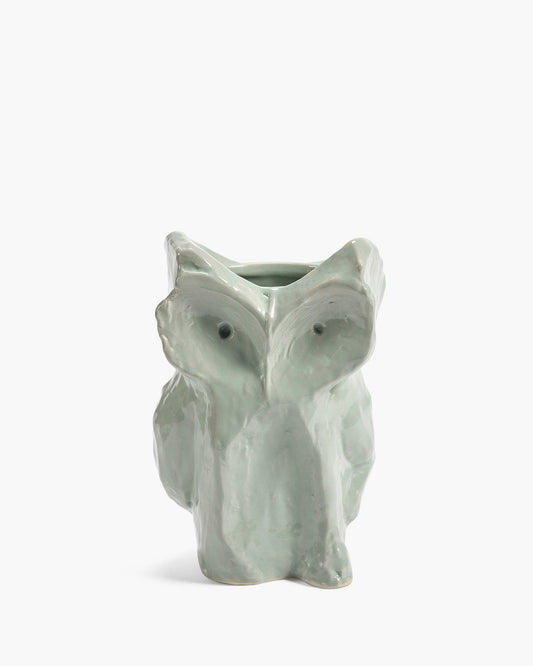 Owl Vase Large Light Blue by Marni