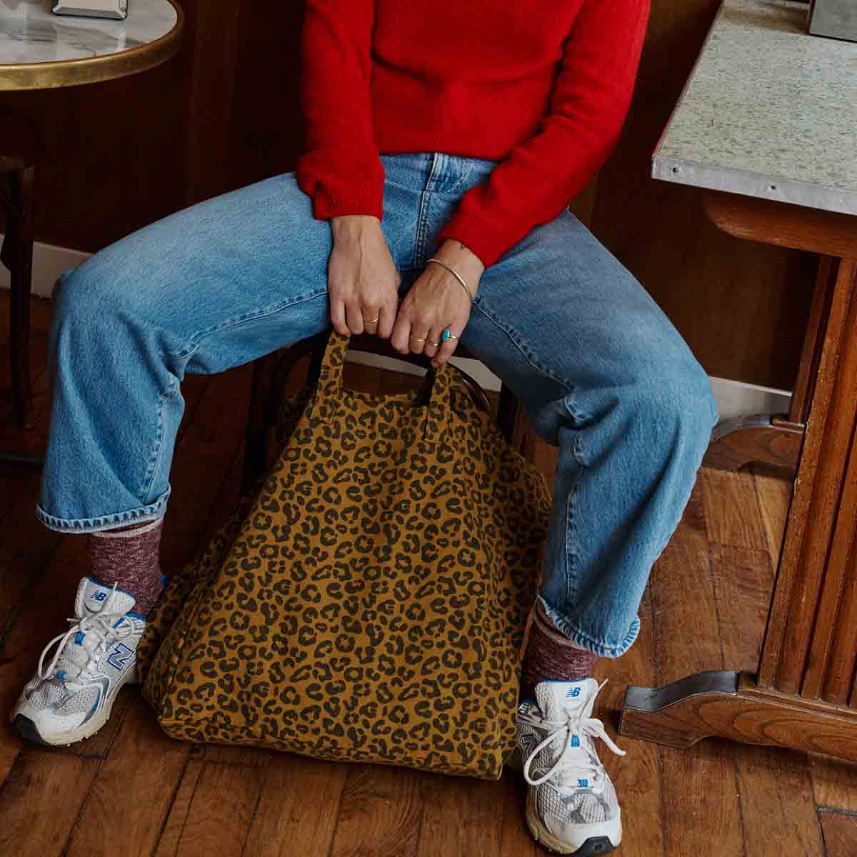 Leopard TOTE BAG CARAMEL