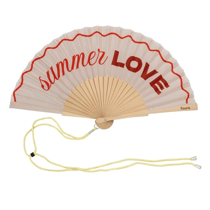 Hand Fan Summer Love