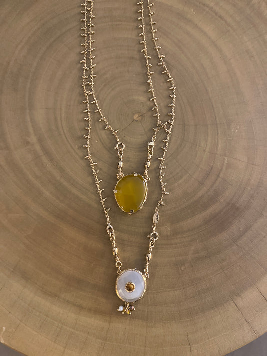 Gas Bijoux Necklace Scapulaire Serti
