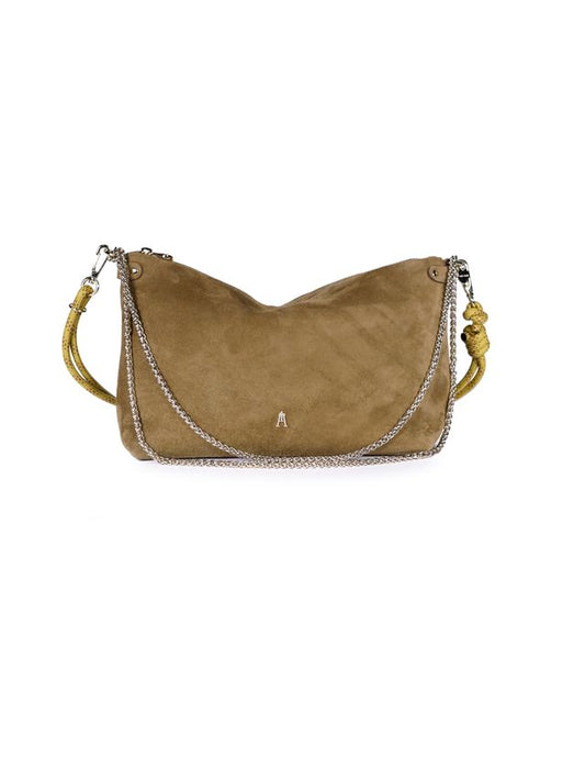 Craie Studio Mallow Handbag Suede Sepia