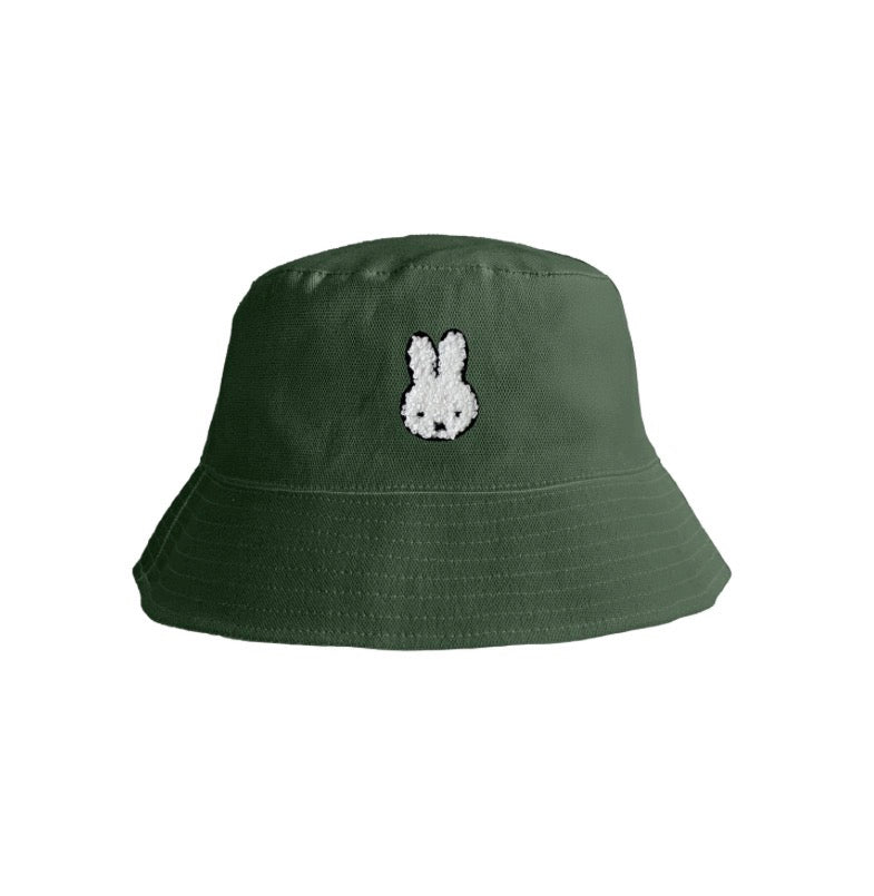 Miffy Canvas Bucket Hat Green