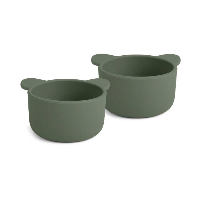 Rosa Silicone Snack Bowl (s/2) Dusty Green