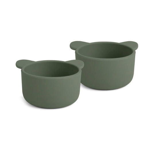 Rosa Silicone Snack Bowl (s/2) Dusty Green