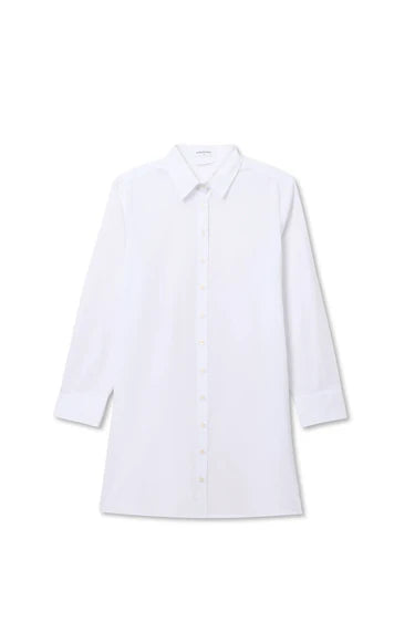 PWT Felicia Poplin Shirt Dress White