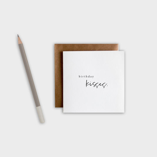 Card - birthday kisses