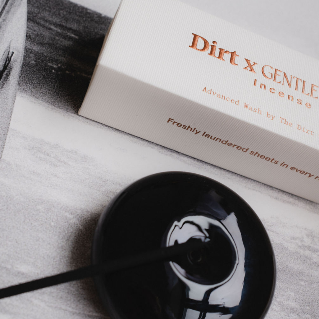 Incense Holder Black Glass