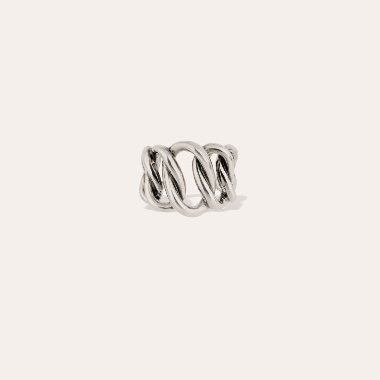 Gas Bijoux Ring Bronx Silver