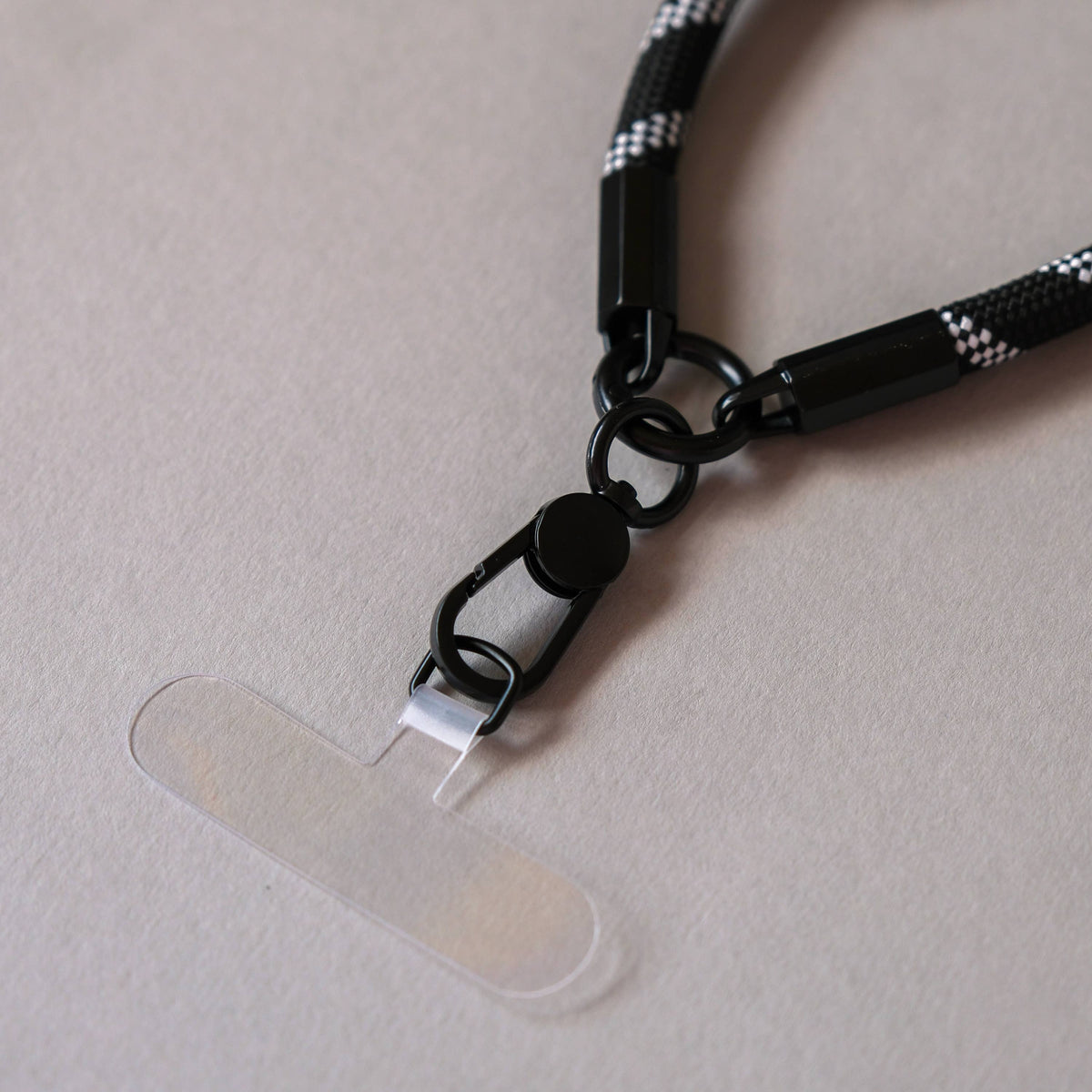 White/Black Rope Wrist Phone Strap