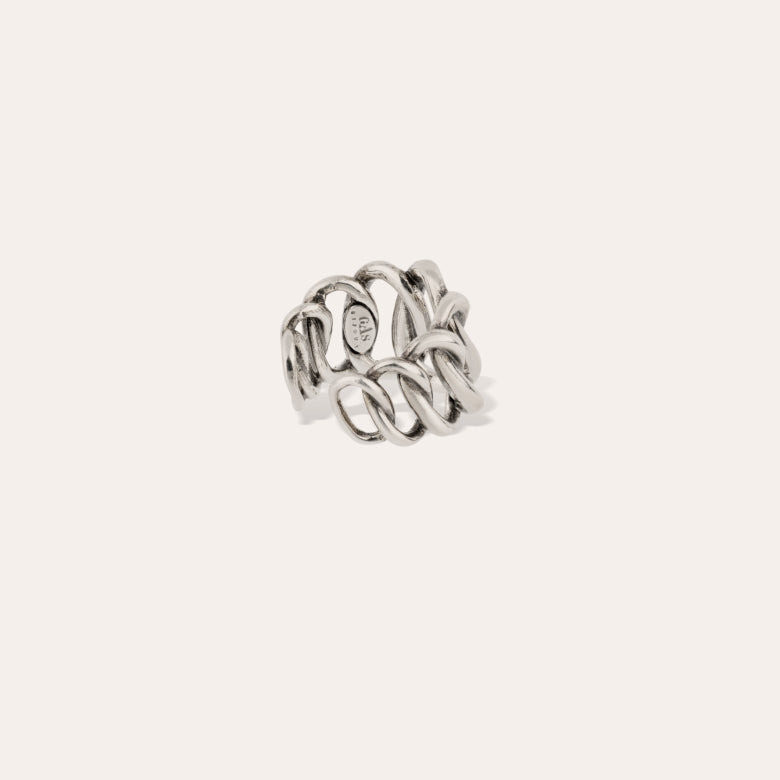 Gas Bijoux Ring Bronx Silver