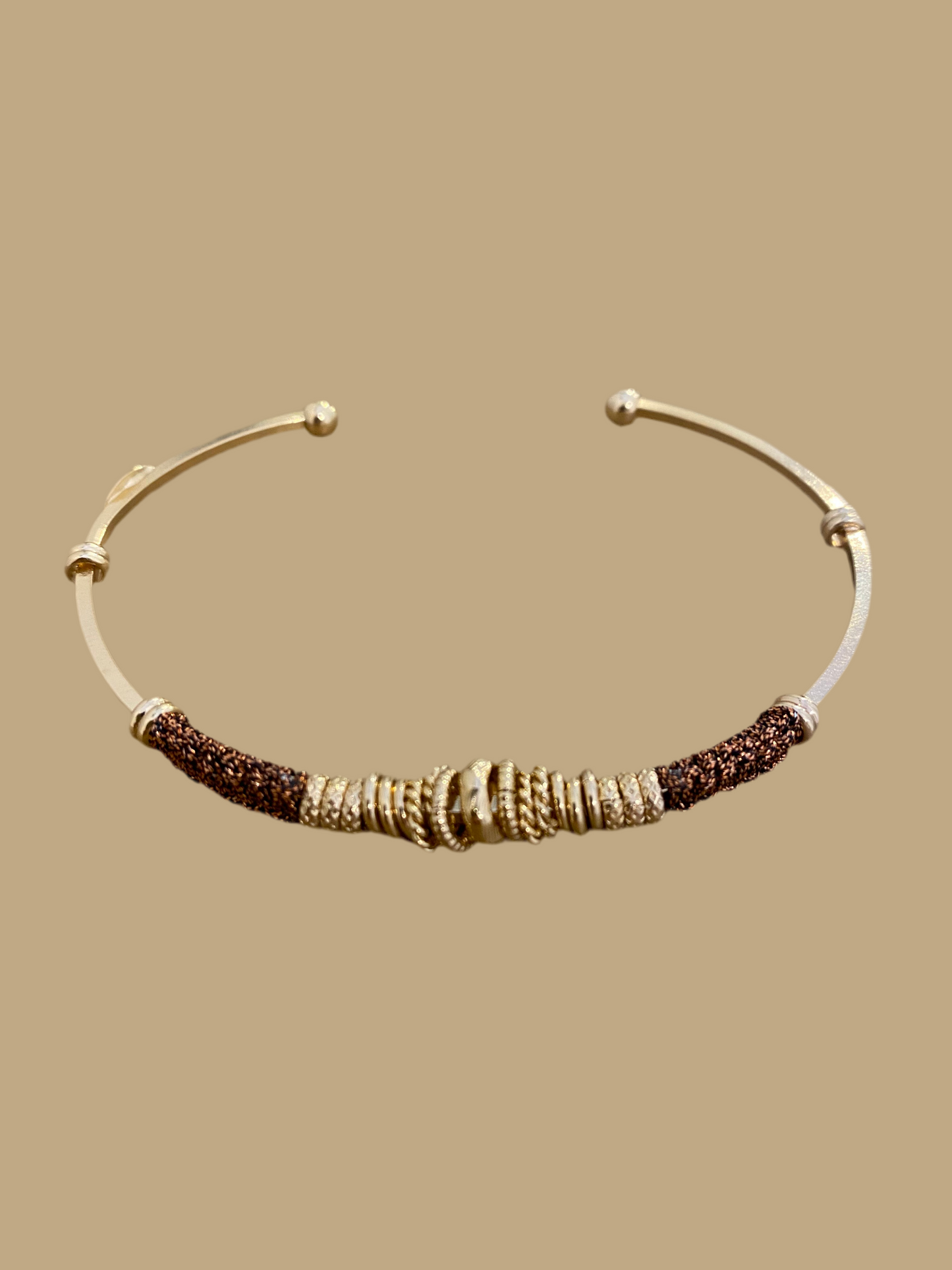 Gas Bijoux Bangle Zizanie Lurex Copper