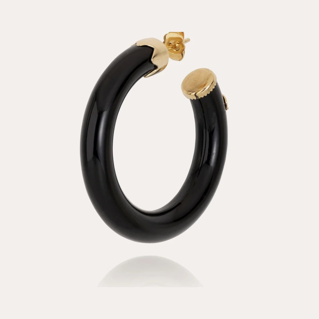 Gas Bijoux Earrings Caftan Black