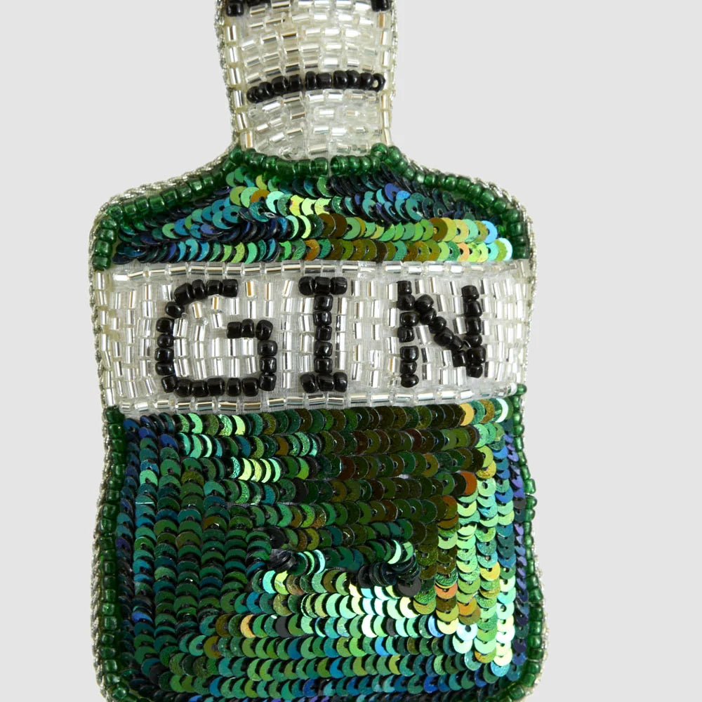 Gin Time! Beaded Hanging Decoration