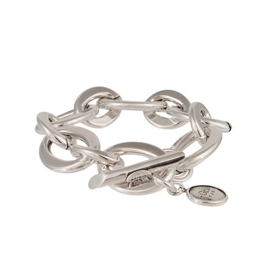 Gas Bijoux Maille Oval Bracelet Silver