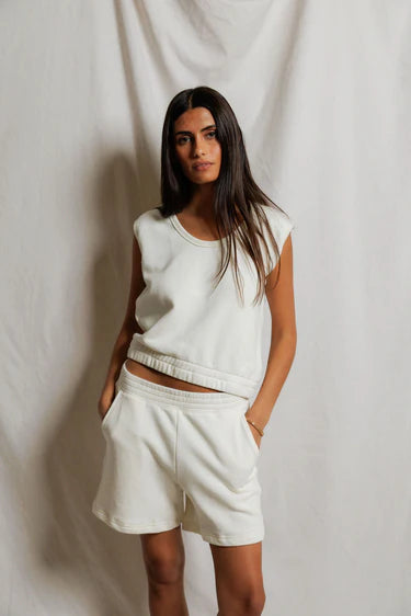 PWT Joy French Terry Tank Ivory