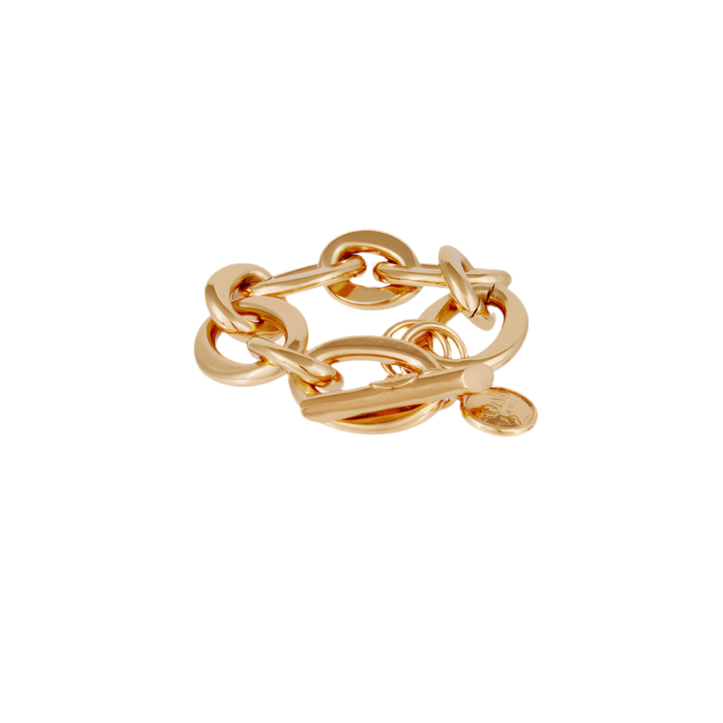 Gas Bijoux Bracelet Thick Oval Link Gold