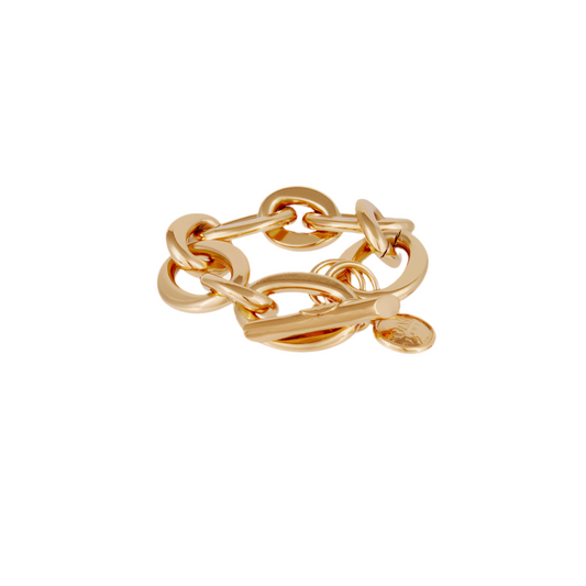 Gas Bijoux Bracelet Thick Oval Link Gold