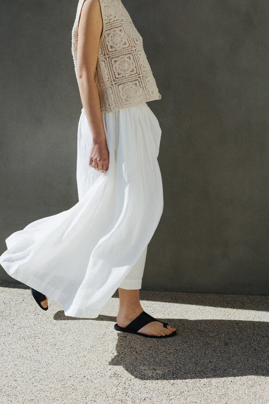 Indi and Cold Cotton Skirt Ecru
