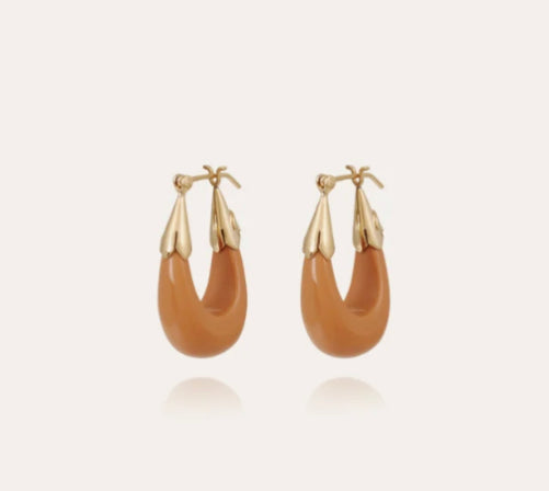 Gas Bijoux Earrings Ecume Terracotta