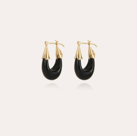 Gas Bijoux Earrings Ecume Black