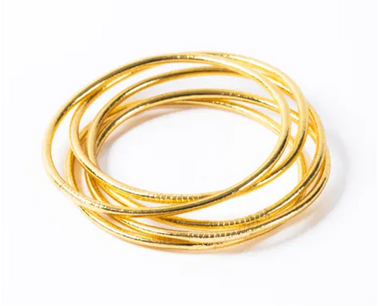 Buddhist Bracelet Thin LIGHT GOLD