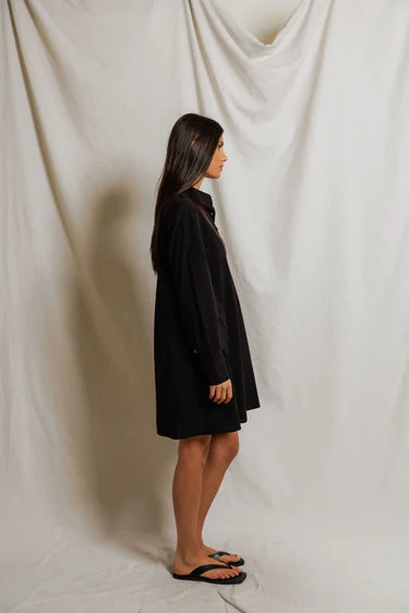 PWT Felicia Poplin Shirt Dress Black