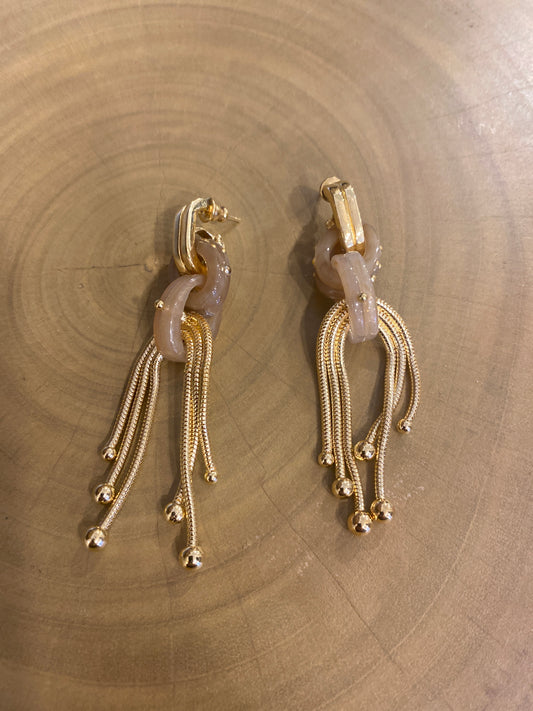 Gas Bijoux Mamba Earrings Beige