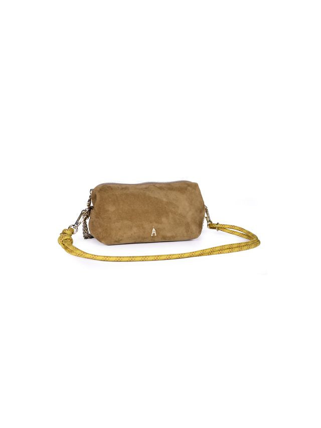Craie Studio Nuage Handbag Suede Sepia