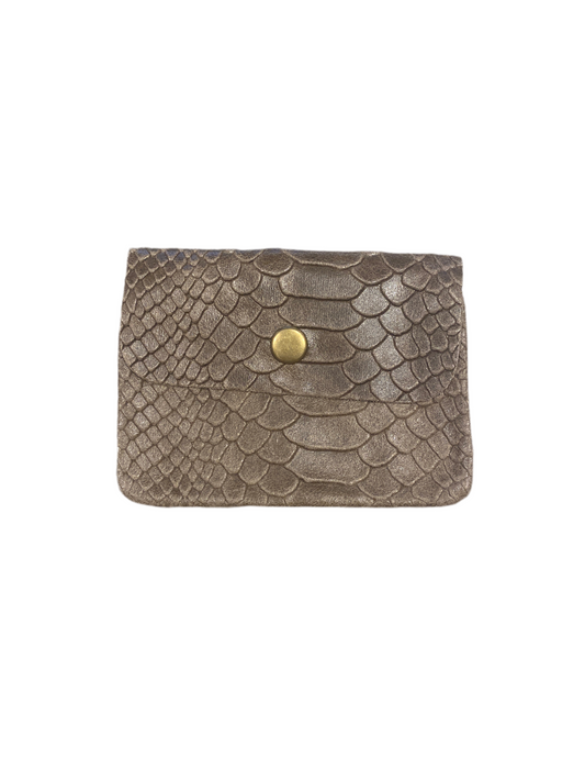 Coin Purse Python Beige