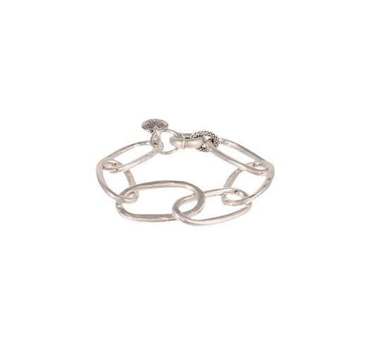 Gas Bijoux Bracelet Oval Link Silver