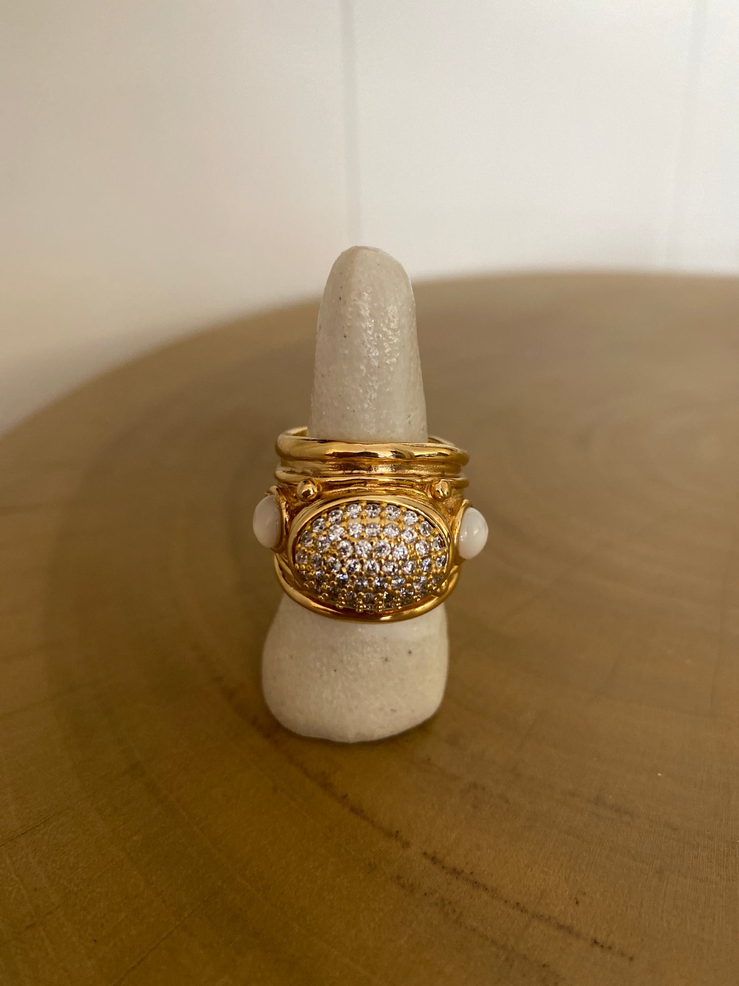 Gas Bijoux Ring Simone Zirconia