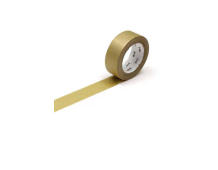 MT Masking Tape- Single Roll- Gold 15mm