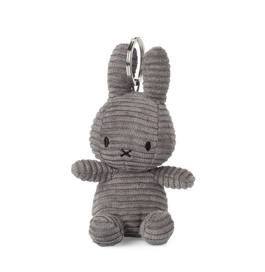 Miffy Keychain Corduroy Grey