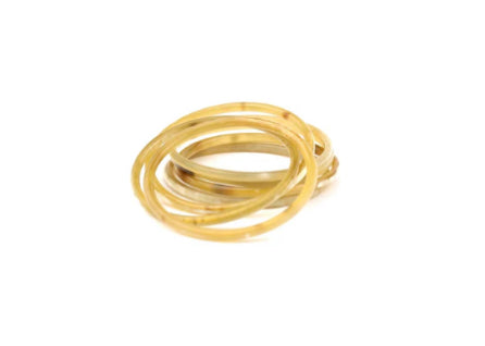 One Horn Bangle honey/cream