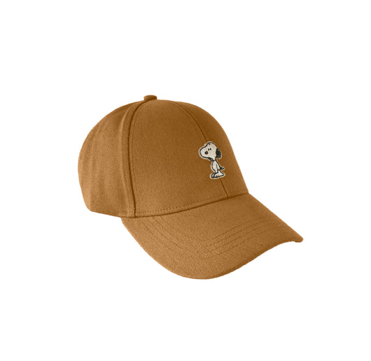 Snoopy Canvas Cap Cinnamon