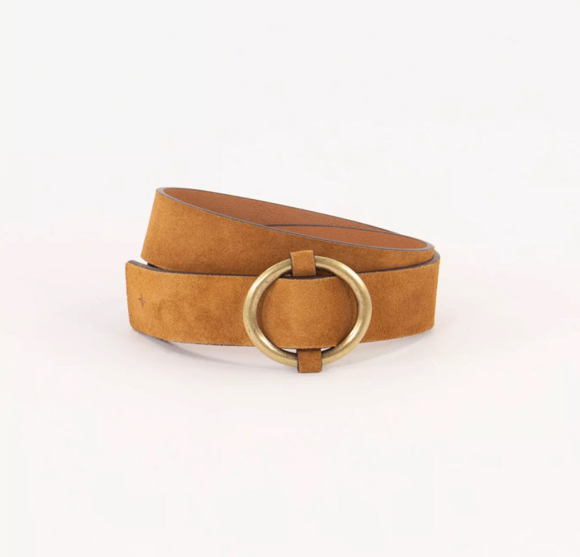 Sessun Tisao Belt Rust Suede