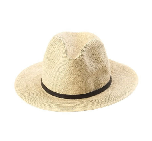 Borsalino Hat leather strap Mastic