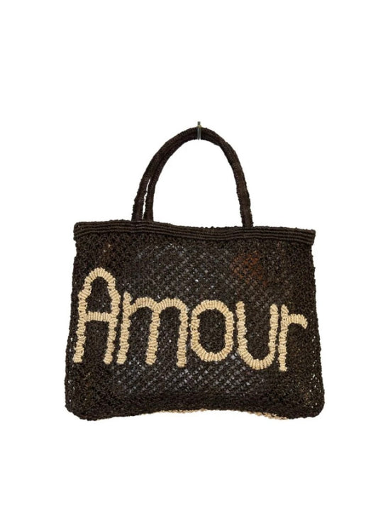 The Jackson’s Amour Black/Natural Jute tote Bag