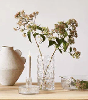 UNC Vase Esa clear glass