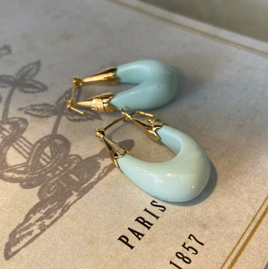 Gas Bijoux Earrings Ecume Aqua